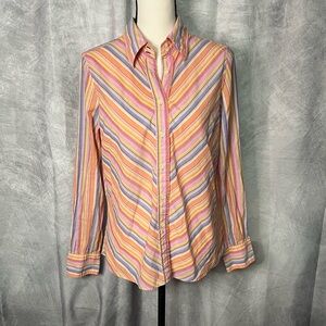 Tommy Hilfiger Orange, Yellow, Blue, White etc. Colorful Pastel Button Down - 12